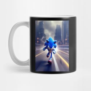 running hedgehog Mug